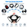 Dansny LED Garage Light 80W Deformable LED Ceiling Lights 12000 Lumens Led Shop Lights for Garage view 3