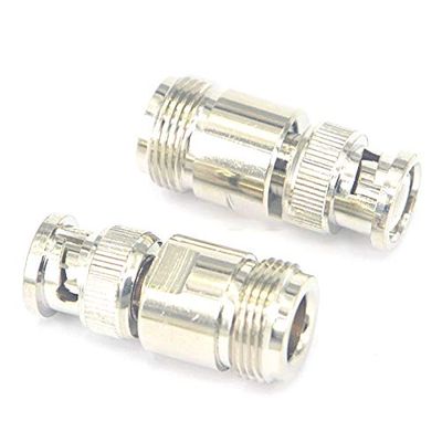 100 Pieces N - BNC Adapter N Jack Female to BNC Male Plug Straight Connector