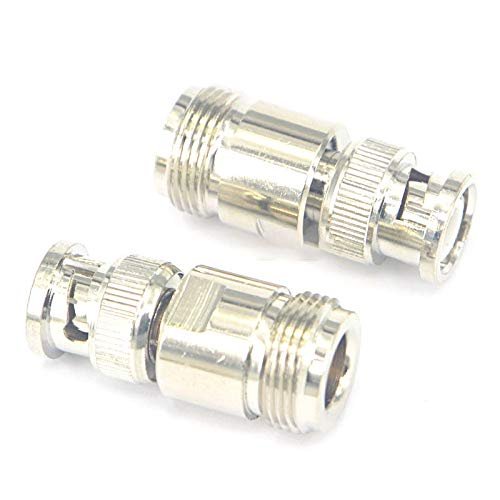 100 Pieces N - BNC Adapter N Jack Female to BNC Male Plug Straight Connector