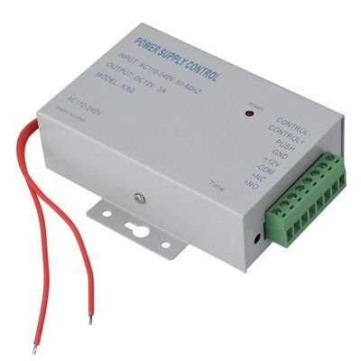 Electric Lock Power Supply, DC 12V 3A 30W Access Control Power Supply Controller with Automatic for Door Access Control System