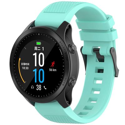 Compatible with Garmin Fenix 6 Pro Watch Bands, Forerunner 945 Bands, 22mm Quickfit Silicone Replacement Band Straps Wristband Bracelet Fit for Garmin Instinct, Fenix 5 Plus (Turquoise)
