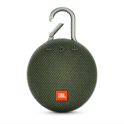 JBL Clip 3 Waterproof Portable Bluetooth Speaker - Green (Renewed)