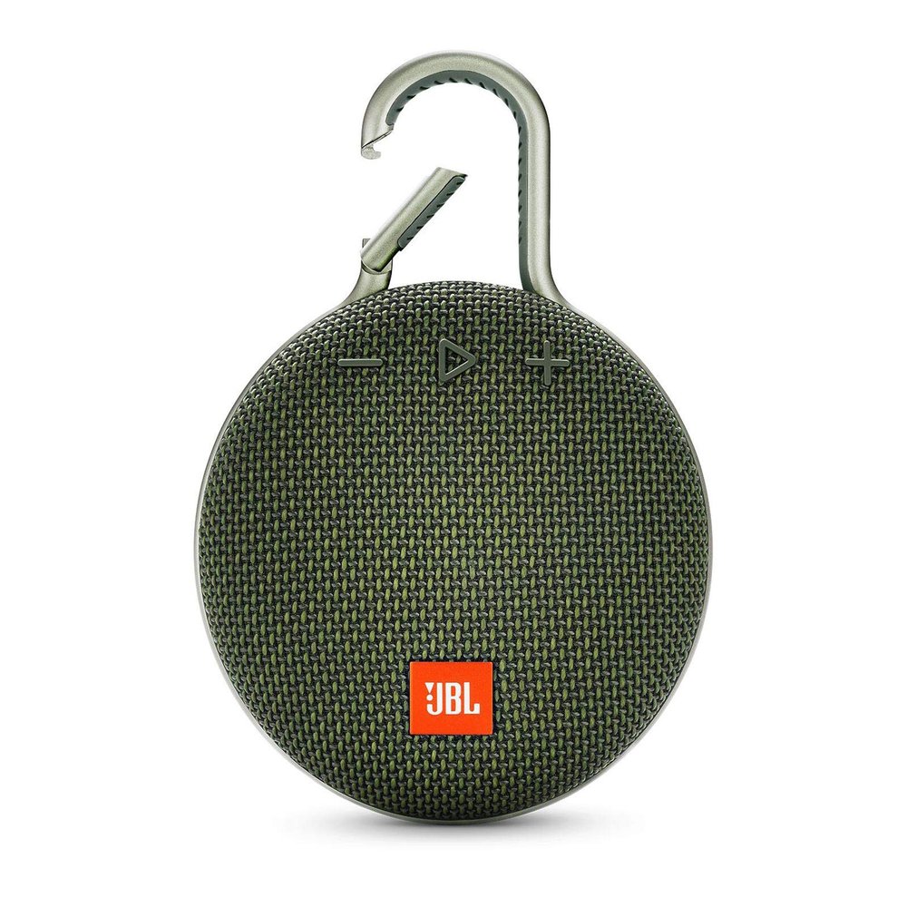 JBL Clip 3 Waterproof Portable Bluetooth Speaker - Green (Renewed)