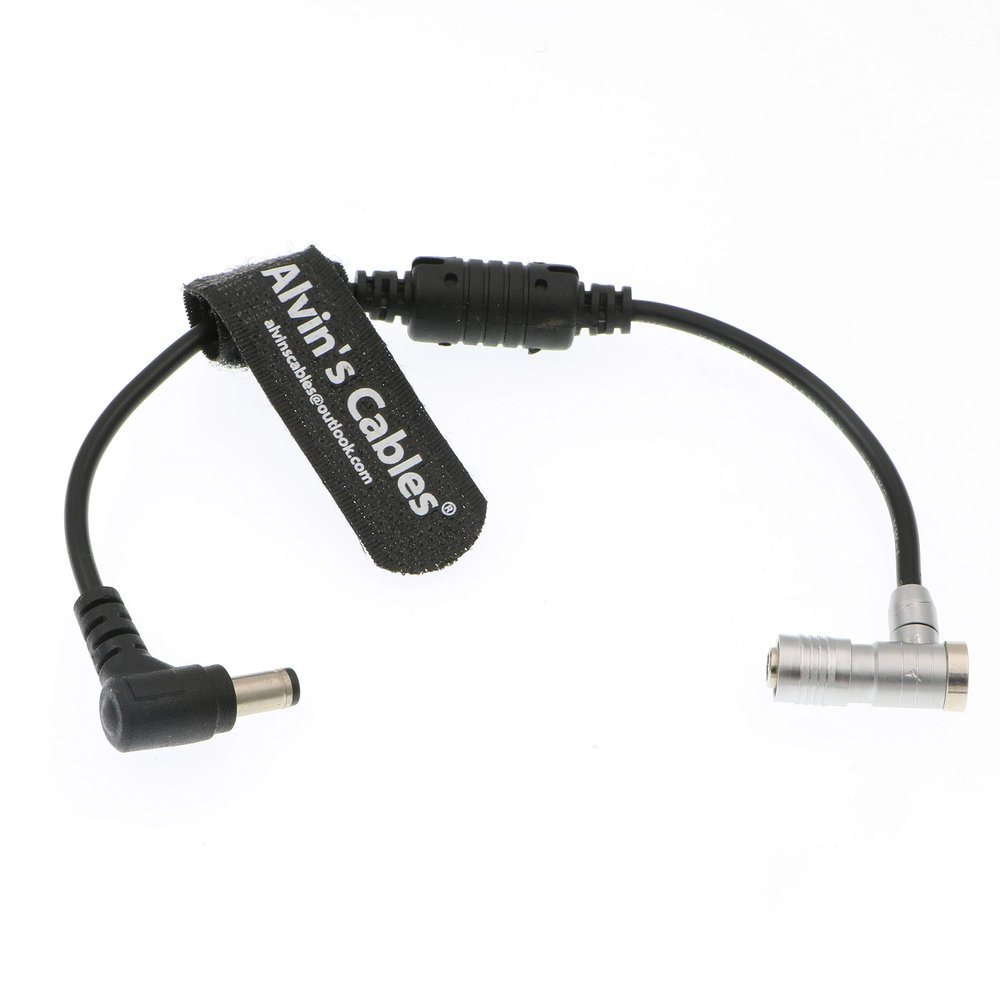 Alvin's Cables Portkeys BM5 BM7 Monitor Power Cable Right Angle 4 Pin to Right Angle DC Male