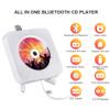 Portable CD Player with Bluetooth, Qoosea Wall Mountable CD Players Music Player Home Audio Boombox with Remote Control FM Radio Built-in HiFi Speakers LCD Display MP3 Headphone Jack AUX Input Output view 2