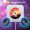 Portable CD Player with Bluetooth, Qoosea Wall Mountable CD Players Music Player Home Audio Boombox with Remote Control FM Radio Built-in HiFi Speakers LCD Display MP3 Headphone Jack AUX Input Output view 4