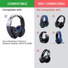 PS4 Platinum Ear Pads - defean Replacement Ear Cushion Black Protein Leather & Memory Foam Ear Pads Compatible with Sony PS4 Platinum Wireless Headset CECHYA-0090 Headphone view 2