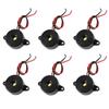 bnafes 6 Pcs DC 3-24V 85dB Sound Electronic Buzzer Alarm Black 23 x 12mm view 1