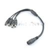 5pcs/lot 5.5x2.1mm 4 in 1 DC Power Female Jack to Male Plug Splitter Adapter Cable for Security CCTV Camera view 1