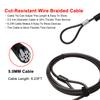 Computer Laptop Cable Lock Slot Plate 6.23ft Cable Security Computer Combination Lock 4 Digital Password Protection Cable Anti Theft Lock and Notebook Other Device view 4