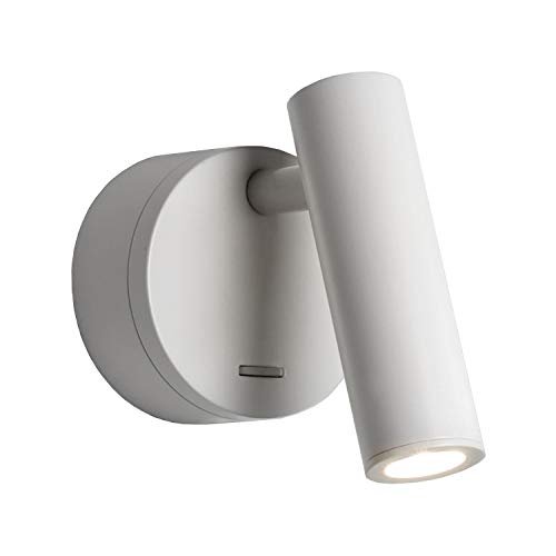 LUMINTURS 3W LED Bedside Reading Light Fixture On/Off Switch Adjustable Nature White