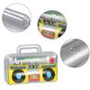 6 PCS Inflatable Boombox - 80s 90s Party Supplies Decorations Inflatable Boom - Rappers Hip Hop B-Boys Costume Accessories (16.5 Inches) view 2