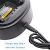 Aimtobest WPLN4137 Single-Unit Charger Base Compatible for Motorola CP200 CP200D CP200XLS CP040 CP140 PR400 EP450 DEP450 DP1400 Radio with Belt Clip 2 Pack (Without Charging Cable) view 2