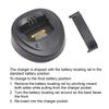 Aimtobest WPLN4137 Single-Unit Charger Base Compatible for Motorola CP200 CP200D CP200XLS CP040 CP140 PR400 EP450 DEP450 DP1400 Radio with Belt Clip 2 Pack (Without Charging Cable) view 3