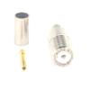100 Pieces Mini UHF female nickelplated Jack connector crimp for LMR195 RG58 RG142 view 1