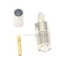 100 Pieces Mini UHF female nickelplated Jack connector crimp for LMR195 RG58 RG142 view 2
