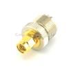 100 Pcs UHF Female SO239 Jack to SMA Male Plug Straight Adapter Connector view 1