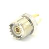 100 Pcs UHF Female SO239 Jack to SMA Male Plug Straight Adapter Connector view 2