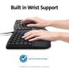 Kensington Pro Fit Ergonomic Wired Keyboard- Black (K75400US) view 4