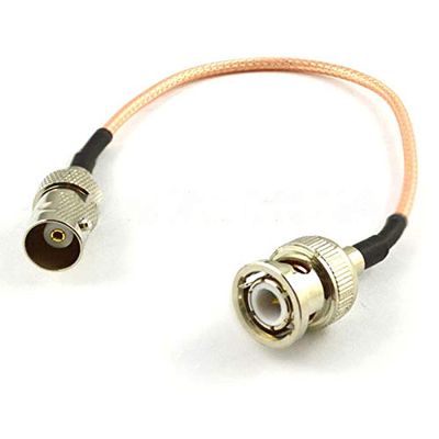 100 Pieces Extension Cord BNC Male Plug to Female Jack Connector Adapter Coax Pigtail Cable RG316 15cm