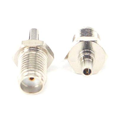 100 Pieces SMA to CRC9 Adapter SMA Female to CRC9 Male Coax Connector Adapter nickelplated Straight