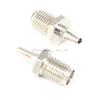 100 Pieces SMA to CRC9 Adapter SMA Female to CRC9 Male Coax Connector Adapter nickelplated Straight view 2