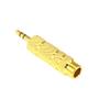 100 Pieces 6.35mm Female to 3.5mm Male Gold Plated Headphone Stereo Audio Jack Adapter Earphone Plug view 1