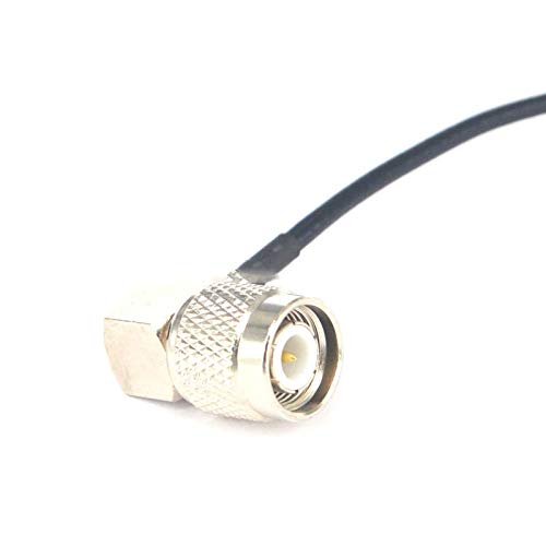100 Pieces TNC Male Rightangle to TNC Female Coaxial Adapter Pigtail Jumper Cable 20CM RG174