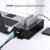 ORICO Industrial USB Hub, 20 Ports Mountable 150W Powered Industrial Grade USB 2.0 Hub, Full Metal Case, High-Speed Data Transfer view 3