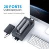 ORICO Industrial USB Hub, 20 Ports Mountable 150W Powered Industrial Grade USB 2.0 Hub, Full Metal Case, High-Speed Data Transfer view 4