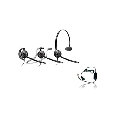 Global Teck Bundle, Plantronics HW540 Headset Bundle Noise-Canceling and Avaya Phone Cord, Compatible with 1408, 1416, 2410, 2420, 4606, 4610, 4610SW, 4612 (HW540 Convertible Headset Inteli Bundle)
