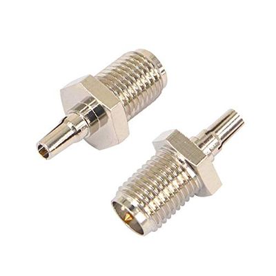 100PCS SMA to CRC9 Adapter RP SMA Female to CRC9 Male Coax Connector Adapter nickelplated Straight
