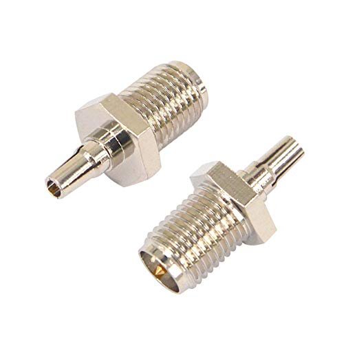 100PCS SMA to CRC9 Adapter RP SMA Female to CRC9 Male Coax Connector Adapter nickelplated Straight