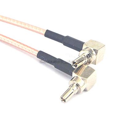 100 Pcs SMA Female to Y Type 2 X CRC9 Rightangle Connector Splitter Combiner Cable Pigtail RG316 15CM