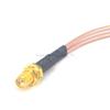 100 Pcs SMA Female to Y Type 2 X CRC9 Rightangle Connector Splitter Combiner Cable Pigtail RG316 15CM view 3
