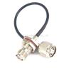 100 Pieces RP TNC Male to RP TNC Female Coaxial Adapter Pigtail Jumper Cable 15CM RG174 view 1