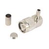100 Pieces TNC Male Plug 90 Degree Crimp RG58 RG142 LMR195 RG400 Cable Right Angle Connector view 2