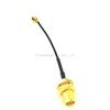100 Pieces Extension Cord 5cm Nut Bulkhead SMA Jack to UFL./ipx Extension Connector Pigtail 1.13 Cable view 2