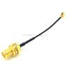 100 Pieces Extension Cord 5cm Nut Bulkhead SMA Jack to UFL./ipx Extension Connector Pigtail 1.13 Cable view 3