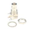 100 Pieces BNC Female Connector BNC Jack Bulkhead with nut PCB Mount Right Angle Connector view 1