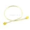 100 Pieces SMA Male to SMA Male Plug Rightangle Connector Extension Cable RG402 30CM Wire No Cover view 2