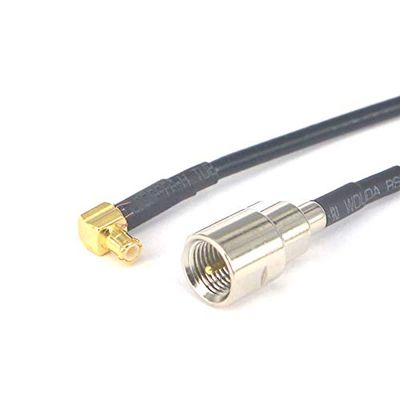 100 Pcs FME Male Plug to MCX Male Rightangle Switch 3G Modem Connector Cable Assembly Pigtail Jumper Cable RG174 8''