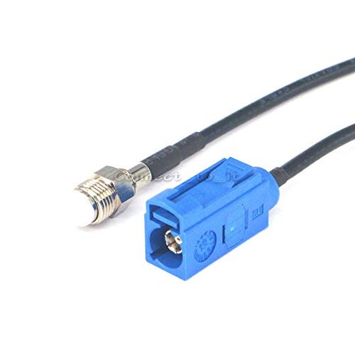 100 Pieces FME Female to Fakra C Female Coaxial Adapter Pigtail Jumper Cable 20CM