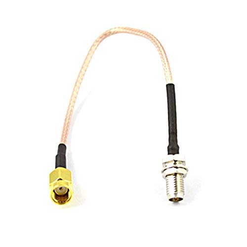 100 Pieces 0.5ft RP SMA Male to RP-SMA Female Connector Adapter Coaxial Extension Pigtail Jumper Cord 15cm RG316
