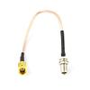 100 Pieces 0.5ft RP SMA Male to RP-SMA Female Connector Adapter Coaxial Extension Pigtail Jumper Cord 15cm RG316 view 1