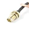 100 Pieces 0.5ft RP SMA Male to RP-SMA Female Connector Adapter Coaxial Extension Pigtail Jumper Cord 15cm RG316 view 3