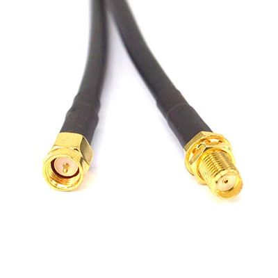 10 Pieces Low Loss SMA Female to SMA Male Extension RG58 Coaxial Cable Connector 20CM