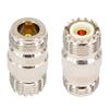 100 Pieces N to UHF Connector Adapter N Female to UHF Female Straight Nickelplated Connector view 2