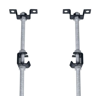 Lowell CLH-CK Cable Ladder Ceiling Mount Kit; High Strength Steel Construction; Conforms to EIA-310 Standard; Includes Rods and Hardware; Black Finish