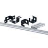 Lowell CLH-CK Cable Ladder Ceiling Mount Kit; High Strength Steel Construction; Conforms to EIA-310 Standard; Includes Rods and Hardware; Black Finish view 2